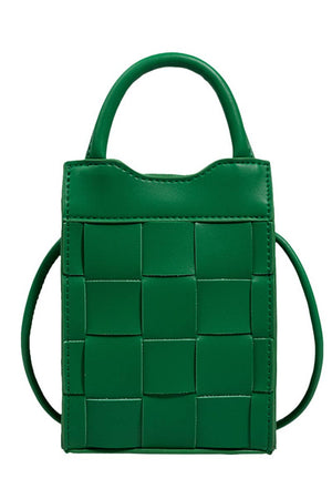 Basket Weave Small Crossbody Bag