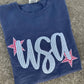 Denim USA Patriotic 4th of July Short Sleeve