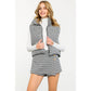 Houndstooth Puff Vest