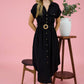Saturday Afternoon Belted Midi Dress
