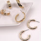 Classic Hoop Trio in Gold