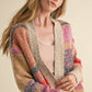 Oversized Colorblock Cardigan
