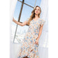 Flower Print Wrap Dress
