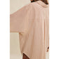 Caramel Candies Oversized Button Top