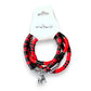 Red and Black Game Day Bracelets