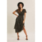 Spotlight Metallic Ruffled Dress
