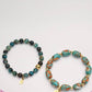 Ewa Beaded Green Agate Bracelet
