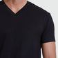 Short Sleeve T-Shirt | V-Neck | Black