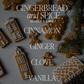 Gingerbread and Spice 9 oz Soy Candle (Gold Foil)- Christmas