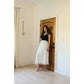 A Crinkle In Time Champagne Elastic Waistband Skirt