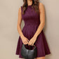 Faux Suede Mini Dress