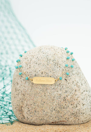 Follow Him Bracelet Gold