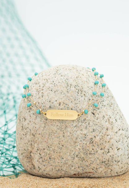 Follow Him Bracelet Gold