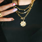Raylee Toggle Starburst Coin Necklace