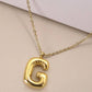 Initial Necklace Gold