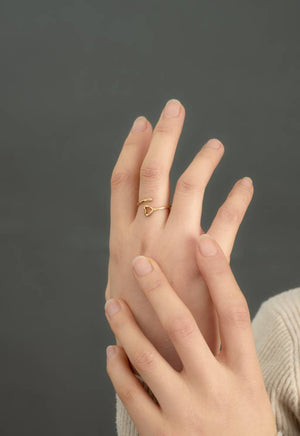 Ada Gold Heart Ring