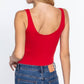 Sleeveless Double Scoop Neck Cotton Spandex