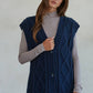 Knit Sweater Cable Knit Vest