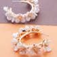 Spring in Bloom Flower Hoop Earrings