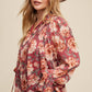 Floral Chiffon Poet Blouse