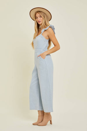 Hello Spring Denim Jumpsuit