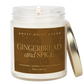 Gingerbread and Spice 9 oz Soy Candle (Gold Foil)- Christmas