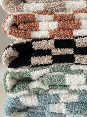 Baby Checkerboard Blanket, Sage