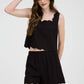 Scallop Trim Woven Top