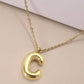 Initial Necklace Gold