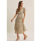 Spotlight Metallic Ruffled Dress