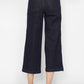 High Waisted Side Seam Braid Detail Crop Wide