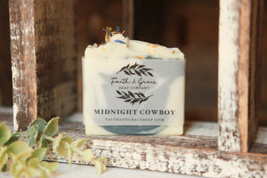 Midnight Cowboy Artisan Soap, Natural Soap,Premium Fragrance