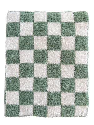 Baby Checkerboard Blanket, Sage