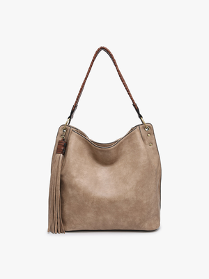 Amber Tassel Hobo Bag