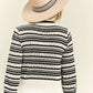 Lovely Bow Striped Sweater