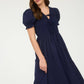 Nadine Puff Sleeve Midi Dress