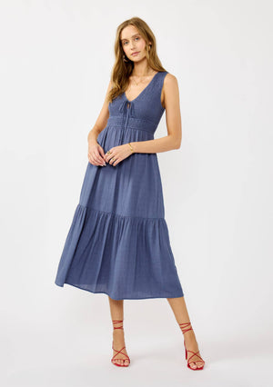 Carefree Midi Dress with Side Pockets