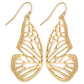 Gold Butterfly Wings Earrings