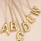 Initial Necklace Gold