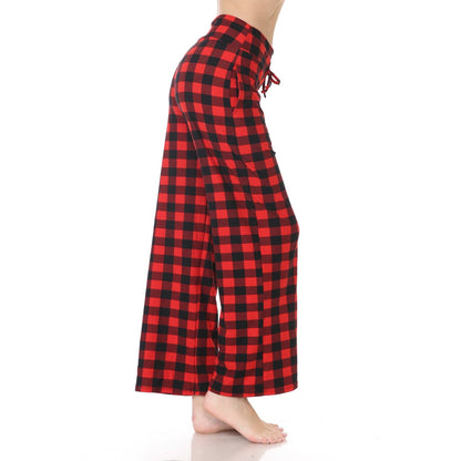 Buttery Soft Print Pajama Pants with Drawstring