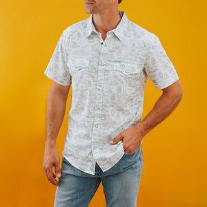 SALE Serape Pearl Snap Short Sleeve