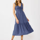 Carefree Midi Dress with Side Pockets