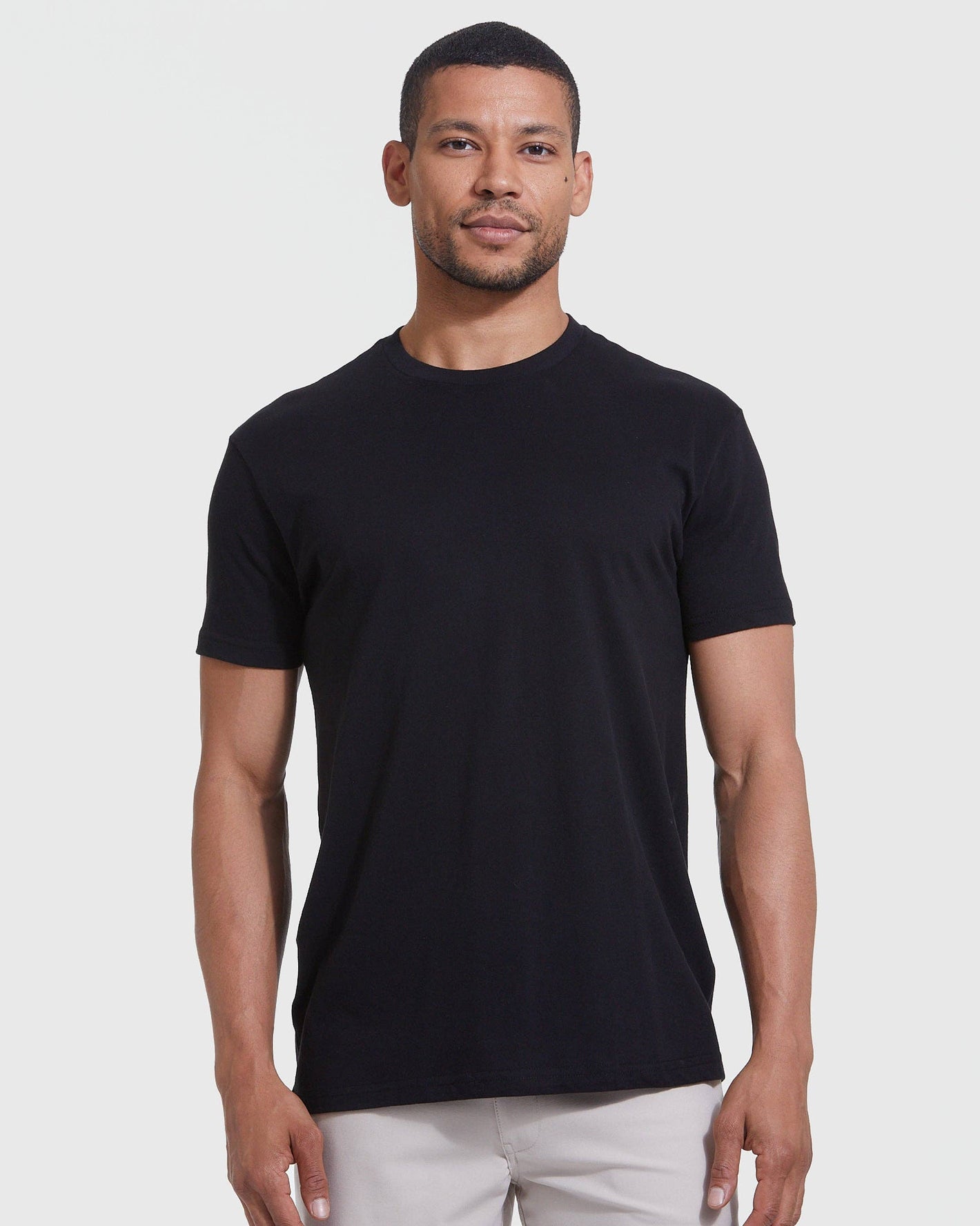 Short Sleeve T-Shirt | Crew Neck | Black