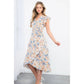 Flower Print Wrap Dress
