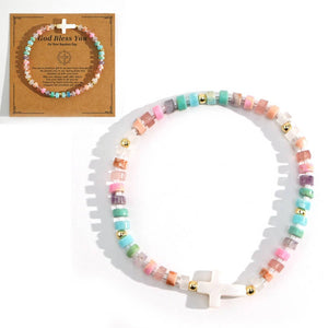 Shell Cross Bracelet