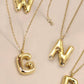 Initial Necklace Gold
