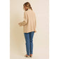 SALE Two -Toned Collared Sweater Cardigan