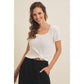 Square Neck Knit Top