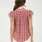 Jodie Ruffle Sleeve Top