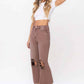 SALE Vintage High Rise Cropped Flare